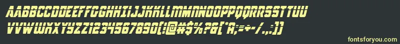Antilleslaserital Font – Yellow Fonts on Black Background