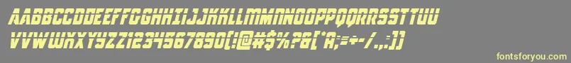 Antilleslaserital Font – Yellow Fonts on Gray Background