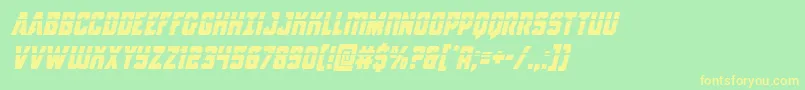 Antilleslaserital Font – Yellow Fonts on Green Background