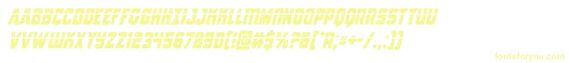 Antilleslaserital Font – Yellow Fonts on White Background