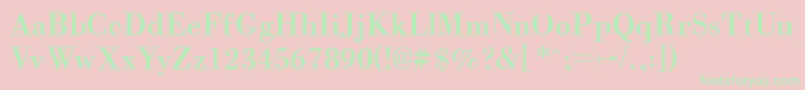 Orgrea Font – Green Fonts on Pink Background