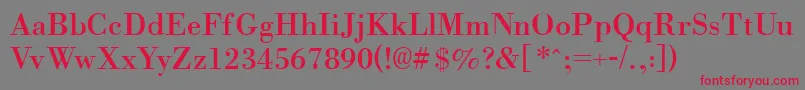 Orgrea Font – Red Fonts on Gray Background