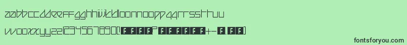 BeijingReduxThin Font – Black Fonts on Green Background