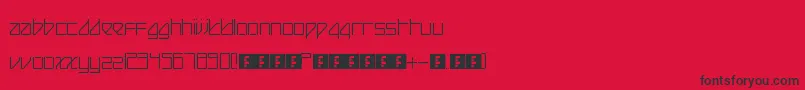 BeijingReduxThin Font – Black Fonts on Red Background