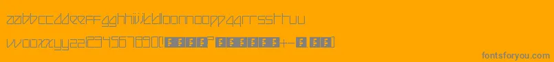 フォントBeijingReduxThin – オレンジの背景に灰色の文字