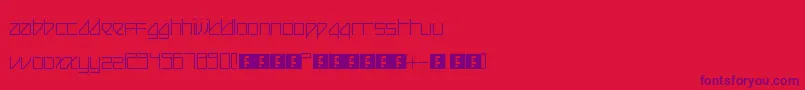 fuente BeijingReduxThin – Fuentes Moradas Sobre Fondo Rojo