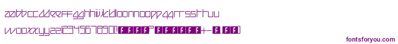 Шрифт BeijingReduxThin – фиолетовые шрифты на белом фоне