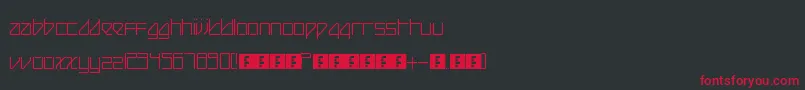 BeijingReduxThin-Schriftart – Rote Schriften auf schwarzem Hintergrund