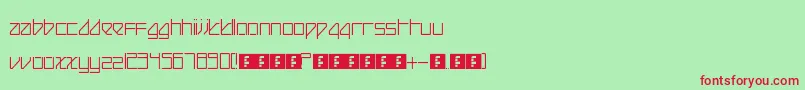 BeijingReduxThin Font – Red Fonts on Green Background
