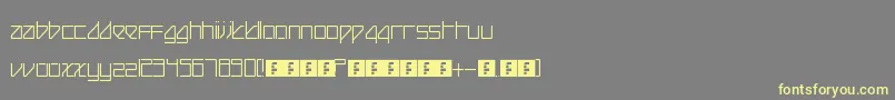 BeijingReduxThin Font – Yellow Fonts on Gray Background