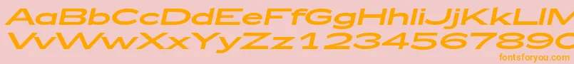More about Zeppelin53Italic Font Zeppelin53Italic Font – Orange Fonts on Pink Background