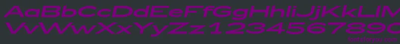 Zeppelin53Italic Font – Purple Fonts on Black Background