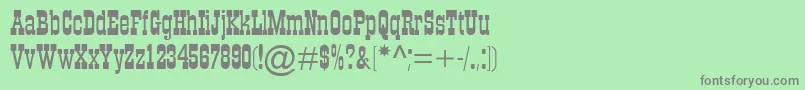 FigaroMt Font – Gray Fonts on Green Background