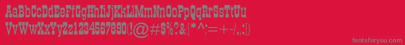 FigaroMt Font – Gray Fonts on Red Background