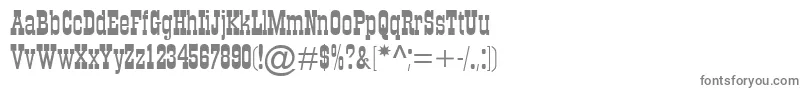 FigaroMt-fontti – harmaat kirjasimet valkoisella taustalla