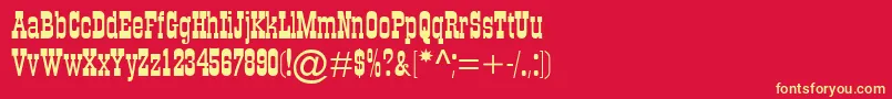 fuente FigaroMt – Fuentes Amarillas Sobre Fondo Rojo