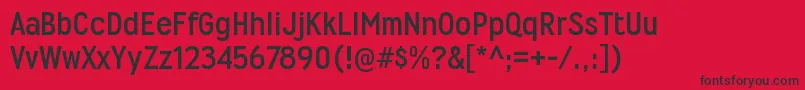 WyvernrgBold Font – Black Fonts on Red Background