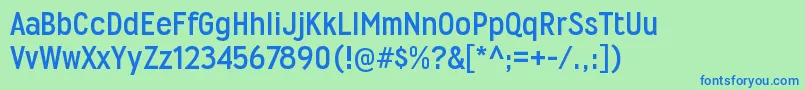 WyvernrgBold Font – Blue Fonts on Green Background