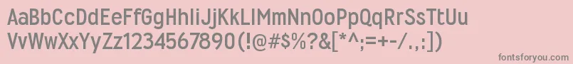 WyvernrgBold Font – Gray Fonts on Pink Background