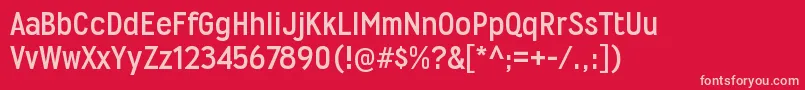 WyvernrgBold Font – Pink Fonts on Red Background