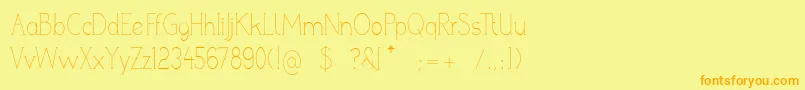 fuente PoorWeekdaysSerif – Fuentes Naranjas Sobre Fondo Amarillo