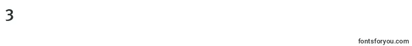 フォントMetamediumcapsc – フォント数字3