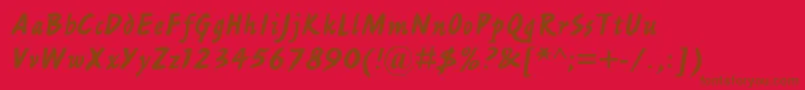 Ashleyscriptmtstd Font – Brown Fonts on Red Background