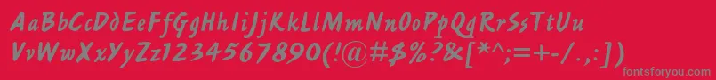 Ashleyscriptmtstd Font – Gray Fonts on Red Background