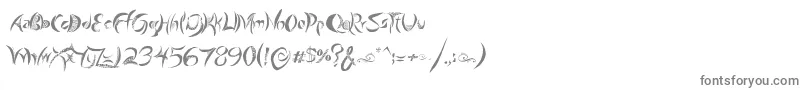 GiraffeAndCo-Schriftart – Graue Schriften auf weißem Hintergrund