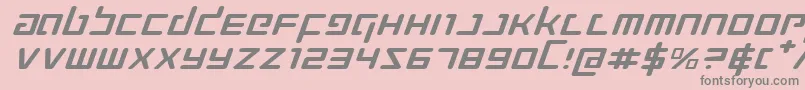 Prokofievei Font – Gray Fonts on Pink Background