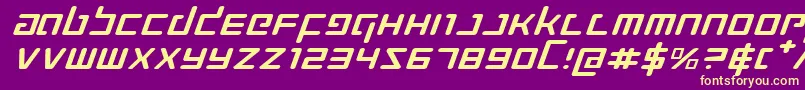 Prokofievei Font – Yellow Fonts on Purple Background