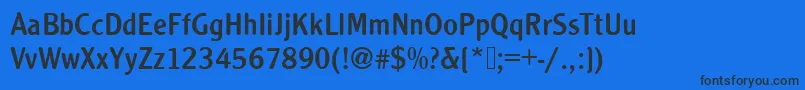 Clearfacegottregro1 Font – Black Fonts on Blue Background