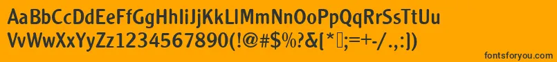 Clearfacegottregro1 Font – Black Fonts on Orange Background