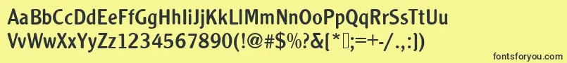 Clearfacegottregro1 Font – Black Fonts on Yellow Background