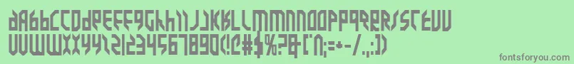 ValkyrieBold Font – Gray Fonts on Green Background