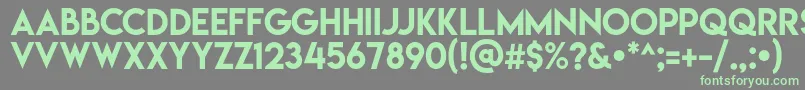 Lemonmilk Font – Green Fonts on Gray Background