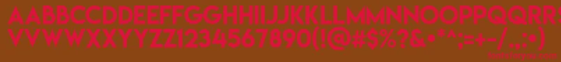 Lemonmilk Font – Red Fonts on Brown Background
