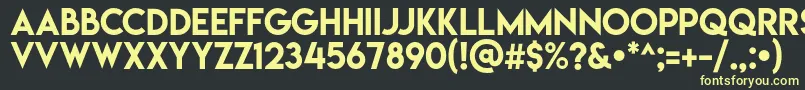 Lemonmilk Font – Yellow Fonts on Black Background