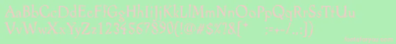 Alcoholica Font – Pink Fonts on Green Background