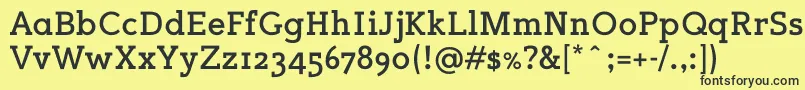 Sugarcubesbold Font – Black Fonts on Yellow Background