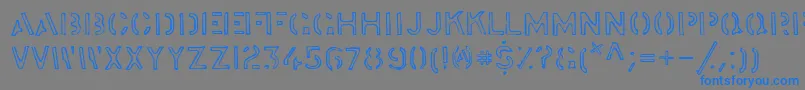 Stock ffy Font – Blue Fonts on Gray Background