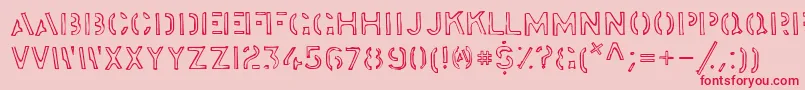 Stock ffy Font – Red Fonts on Pink Background