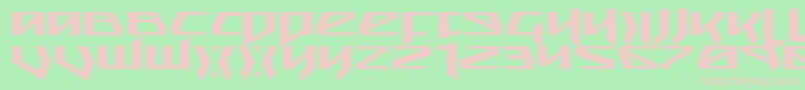 Snubfightere Font – Pink Fonts on Green Background