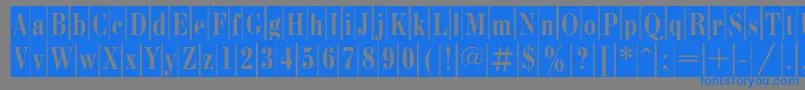 BodonicameocRegular Font – Blue Fonts on Gray Background