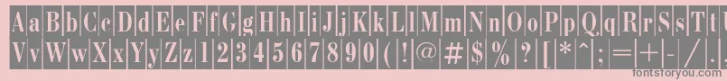 BodonicameocRegular Font – Gray Fonts on Pink Background