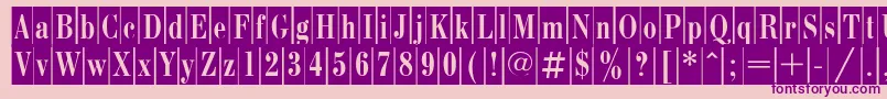 BodonicameocRegular Font – Purple Fonts on Pink Background