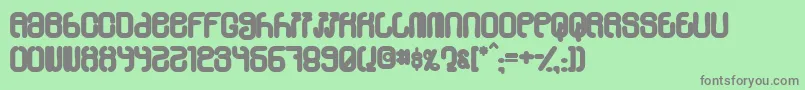 Skylab60 Font – Gray Fonts on Green Background