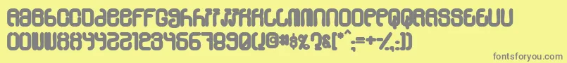 Skylab60 Font – Gray Fonts on Yellow Background