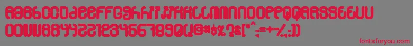 Skylab60 Font – Red Fonts on Gray Background