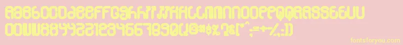 Skylab60 Font – Yellow Fonts on Pink Background